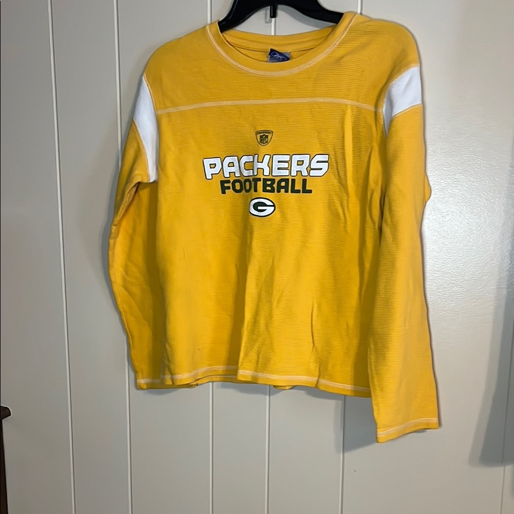 Packers Football Women's Yellow Long Sleeve Tee